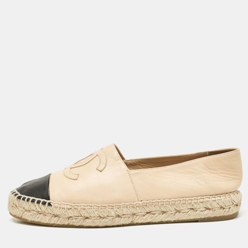 Black Leather CC Espadrille Flats Size 38 - Chanel - Modalova