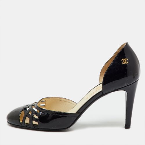 Patent Leather CC Cutout D'orsay Pumps Size 38 - Chanel - Modalova