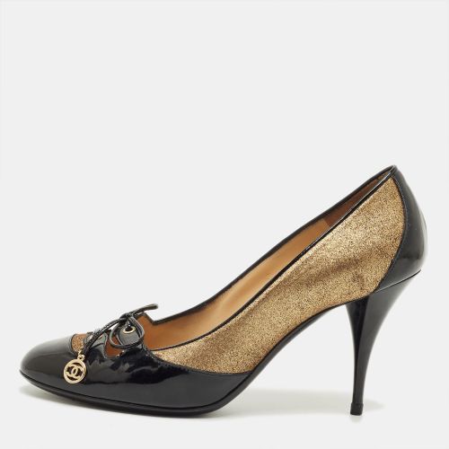 Patent Leather and Suede Bow Pumps Size 38.5 - Chanel - Modalova