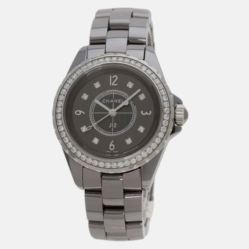 Stainless Steel Ceramic J12 Quartz Women's Wristwatch 33 mm - Chanel - Modalova