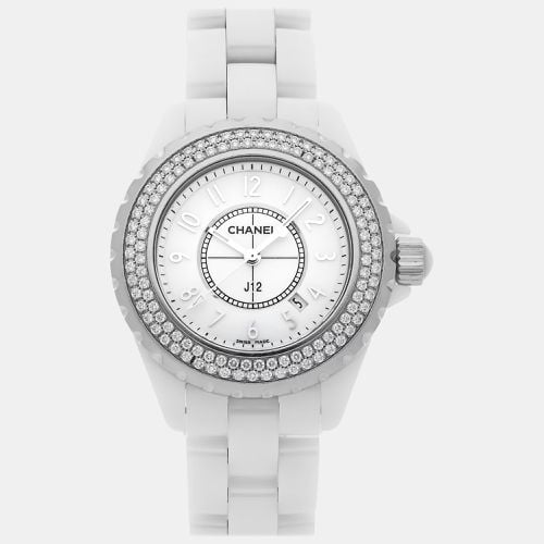 Ceramic J12 H0967 Quartz Women's Wristwatch 33 mm - Chanel - Modalova