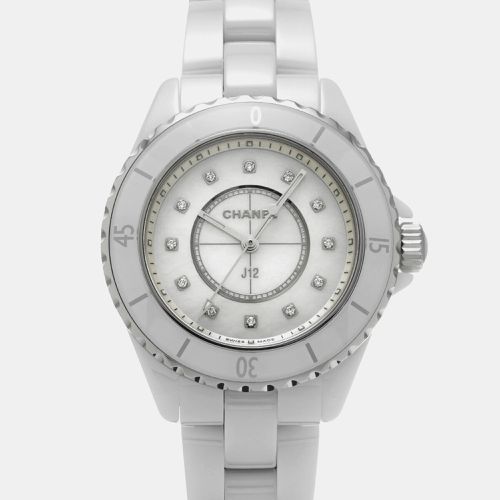 Stainless Steel Ceramic J12 Quartz Women's Wristwatch 33 mm - Chanel - Modalova