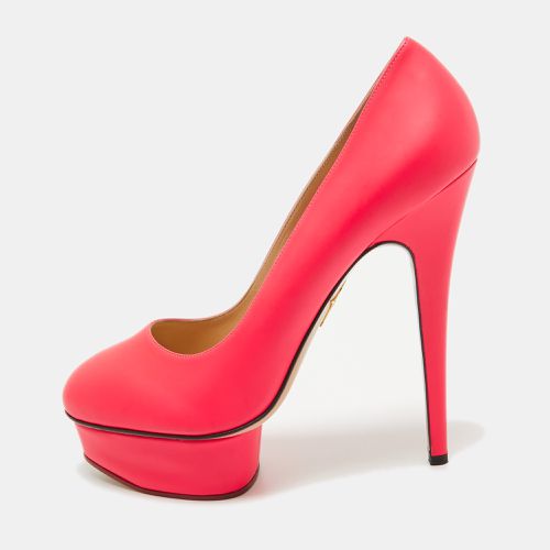 Neon Leather Dolly Platform Pumps Size 41 - Charlotte Olympia - Modalova