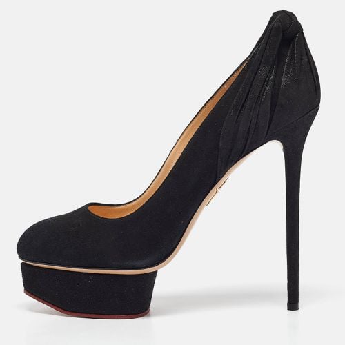 Suede Dolly Platform Pumps Size 41 - Charlotte Olympia - Modalova