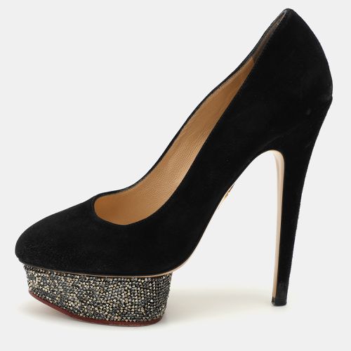 Suede Dolly Platform Pumps Size 39 - Charlotte Olympia - Modalova