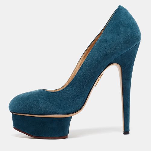 Suede Dolly Platform Pumps Size 38 - Charlotte Olympia - Modalova