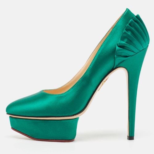 Satin Paloma Platform Pumps Size 37.5 - Charlotte Olympia - Modalova