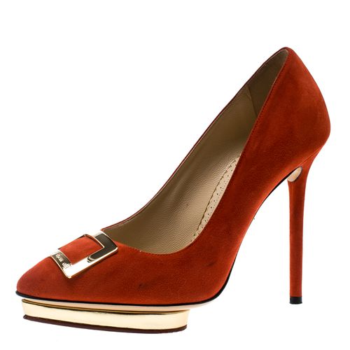 Suede Fairest Of Them All Platform Pumps Size 36.5 - Charlotte Olympia - Modalova