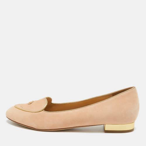 Suede Cancer Smoking Slippers Size 39 - Charlotte Olympia - Modalova