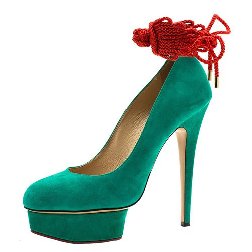 Suede Dolly Platform Pumps Size 40 - Charlotte Olympia - Modalova