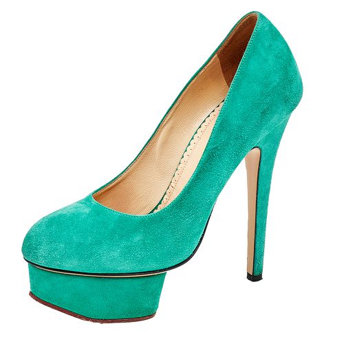 Suede Dolly Platform Pumps Size 35 - Charlotte Olympia - Modalova