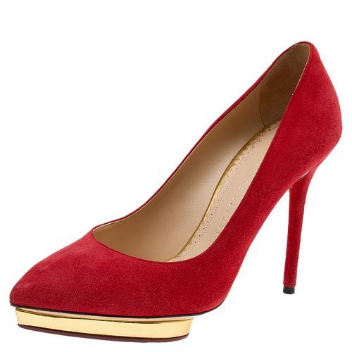 Suede Platform Pumps Size 38 - Charlotte Olympia - Modalova