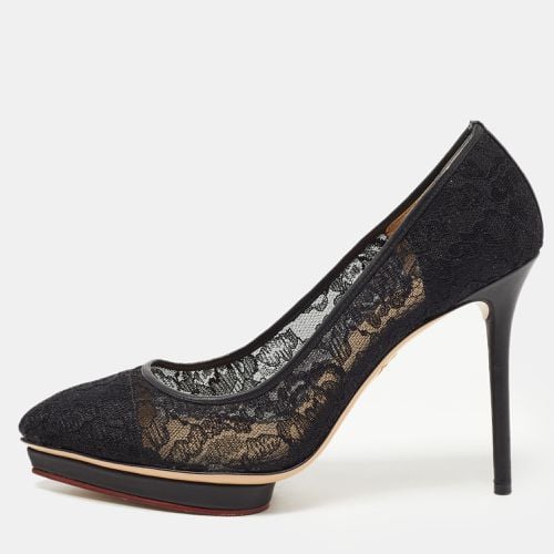 Lace Debbie Platform Pumps Size 39 - Charlotte Olympia - Modalova