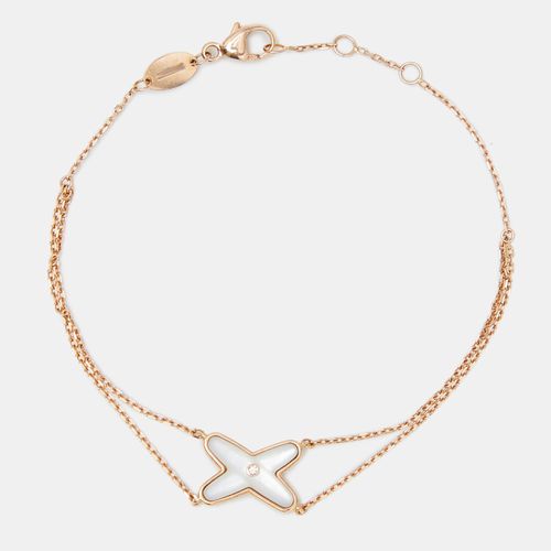 Jeux de Liens Mother of Pearl Diamond 18k Rose Bracelet - Chaumet - Modalova