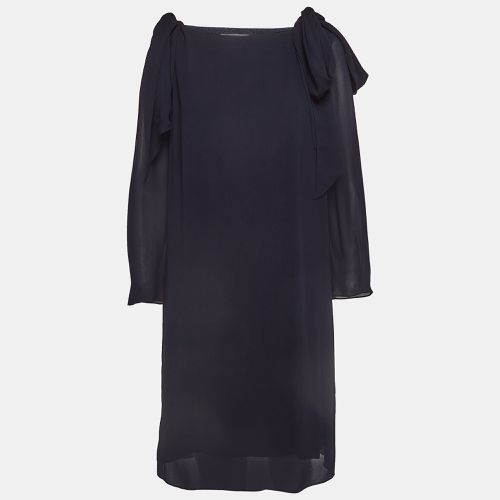 Crepe Tie-Up Detail Anthraci Robe Dress S - Chloe - Modalova