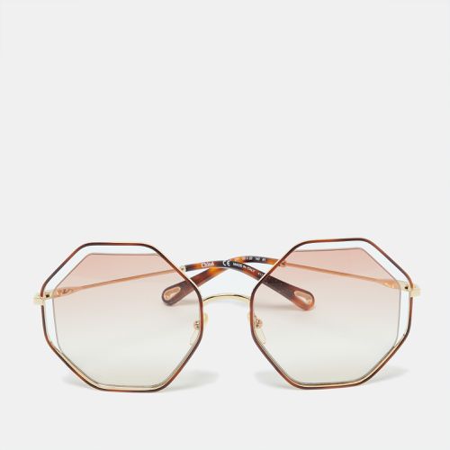 Gold Tone/ Gradient CE132S Poppy Octagonal Sunglasses - Chloe - Modalova