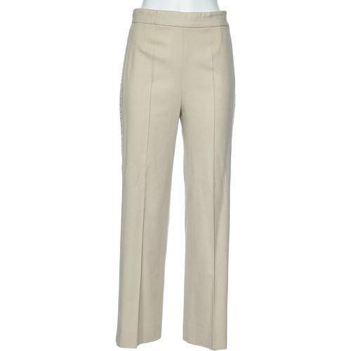 Cream Wool Side Trim Detail Parallel Trousers M - Chloe - Modalova