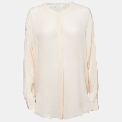 Skin Silk Chiffon Button Front Blouse M - Chloe - Modalova