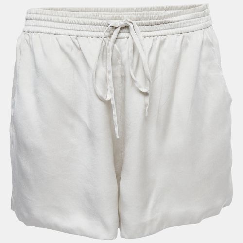 Off- Satin Silk Elasticized Waist Shorts M - Chloe - Modalova