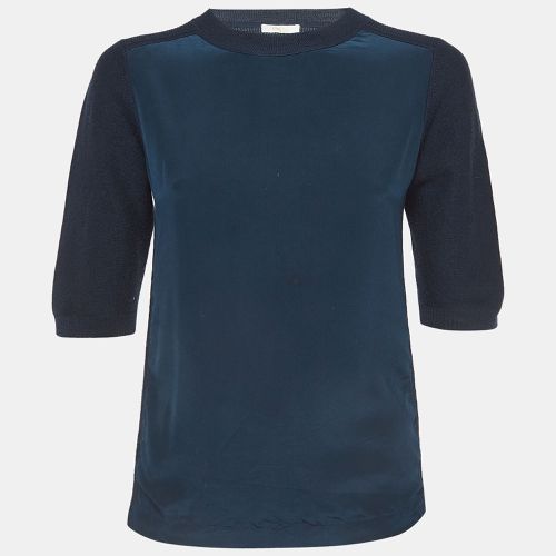 Chloé Dark Silk and Wool Crew Neck T-Shirt XS - Chloe - Modalova