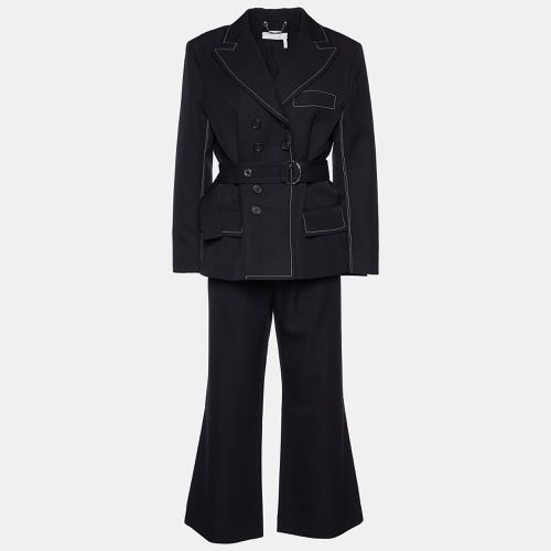 Wool Blend Belted Pant Suit L - Chloe - Modalova