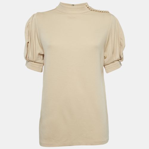 Chloé Wool Jersey Crew Neck Top S - Chloe - Modalova