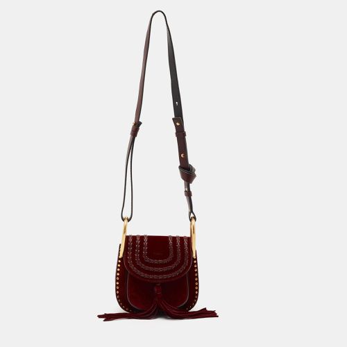 Leather and Suede Mini Hudson Shoulder Bag - Chloe - Modalova