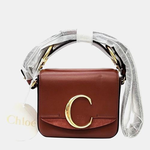 Leather Mini C Crossbody Bag - Chloe - Modalova