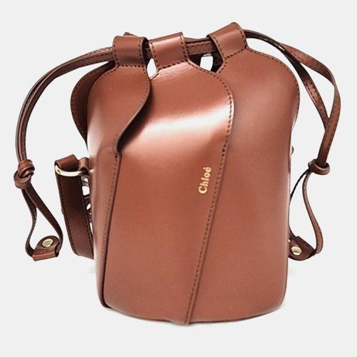 Leather Mini Tulip Bucket Bag - Chloe - Modalova