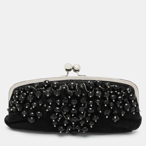 Suede Embellished Clutch - Chloe - Modalova