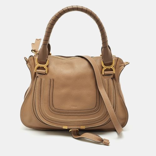 Two Tone Leather Medium Marcie Shoulder Bag - Chloe - Modalova