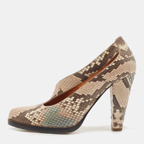 Tricolor Python Leather Pumps Size 38 - Chloe - Modalova