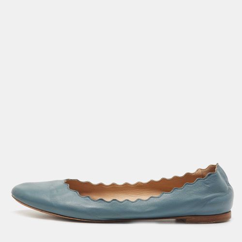 Scalloped Leather Lauren Ballet Flats Size 40 - Chloe - Modalova