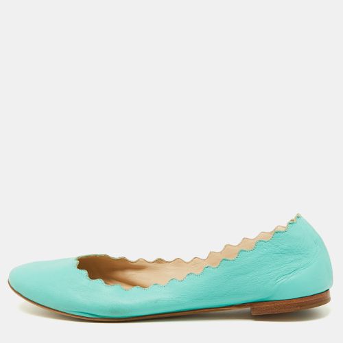 Scalloped Leather Lauren Ballet Flats Size 37 - Chloe - Modalova