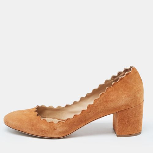 Suede Laurena Scalloped Pumps Size 37 - Chloe - Modalova