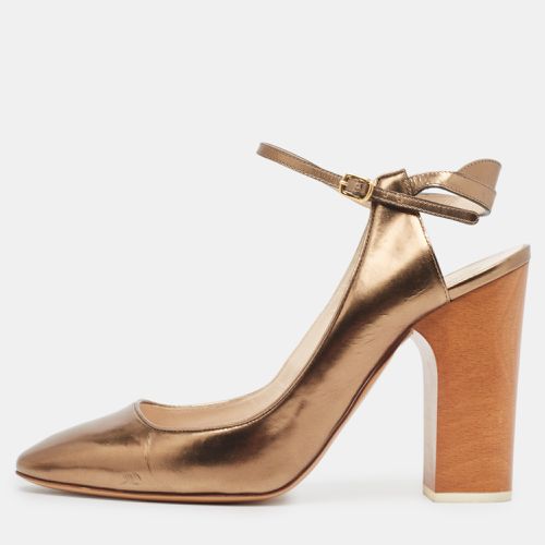 Chloé Gold Leather Slingback Pumps Size 39 - Chloe - Modalova