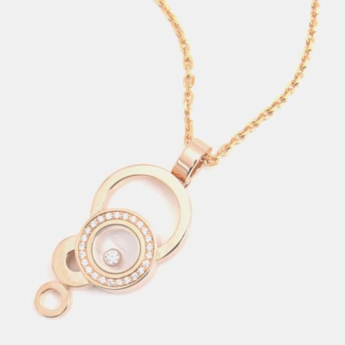 K Rose and Diamond Happy Bubbles Pendant Necklace - Chopard - Modalova