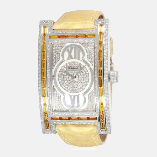 Diamond White Gold Classic 17/3560/8-02 Quartz Women's Wristwatch 32 mm - Chopard - Modalova