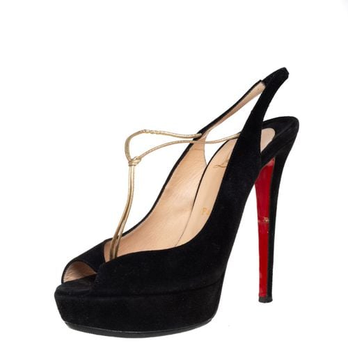 Suede Alta Spritney Slingback Pumps Size 38.5 - Christian Louboutin - Modalova