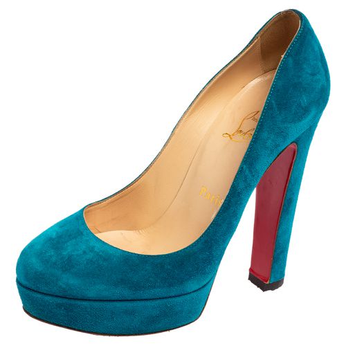 Suede Bibi Platform Pumps Size 38 - Christian Louboutin - Modalova