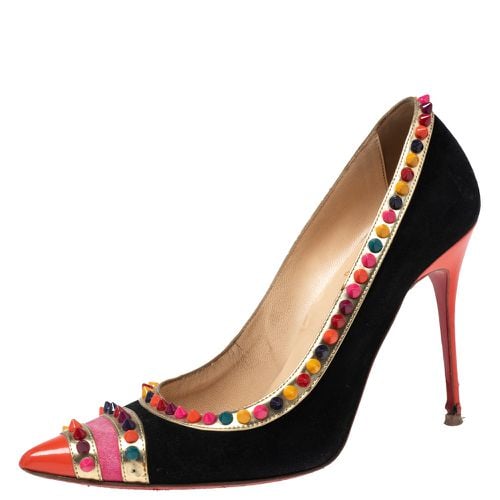 Suede and Patent Leather Malabar Hill Pumps Size 39.5 - Christian Louboutin - Modalova