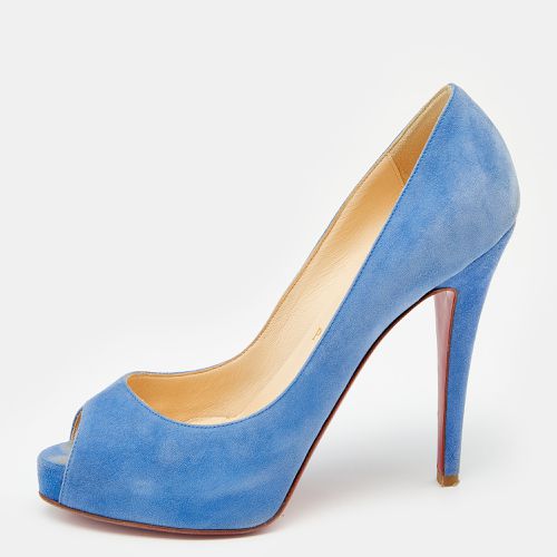 Suede New Very Prive Peep Toe Pumps Size 36.5 - Christian Louboutin - Modalova