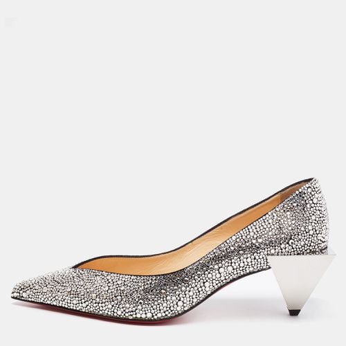 Suede Galaxister Strass Pumps Size 37 - Christian Louboutin - Modalova