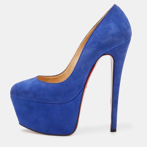 Suede Victoria Platform Pumps Size 36 - Christian Louboutin - Modalova