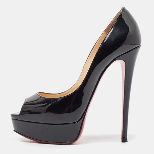 Patent Leather Lady Peep Pumps Size 37.5 - Christian Louboutin - Modalova