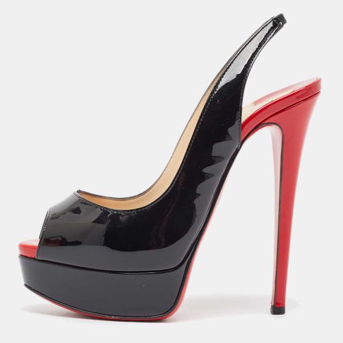 Patent Leather Lady Peep Sling Pumps Size 35.5 - Christian Louboutin - Modalova