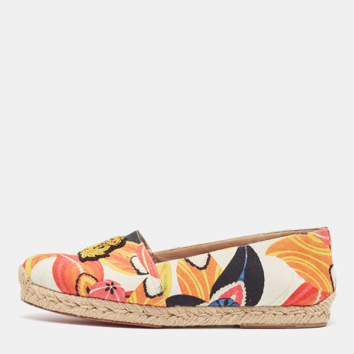 Printed Canvas Espadrille Loafers Size 41 - Christian Louboutin - Modalova