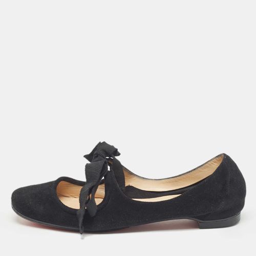 Suede Bow Tie Ballet Flats Size 35.5 - Christian Louboutin - Modalova