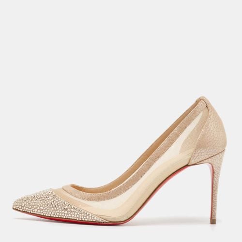 Leather and Mesh Pumps Size 36 - Christian Louboutin - Modalova