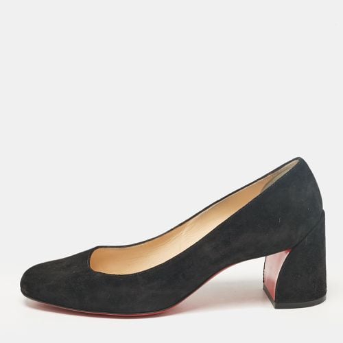 Suede Block Heel Pumps Size 39 - Christian Louboutin - Modalova